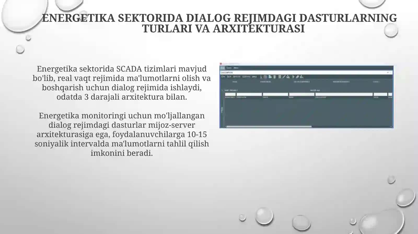Energetikada dialog rejimdagi dasturlar 4