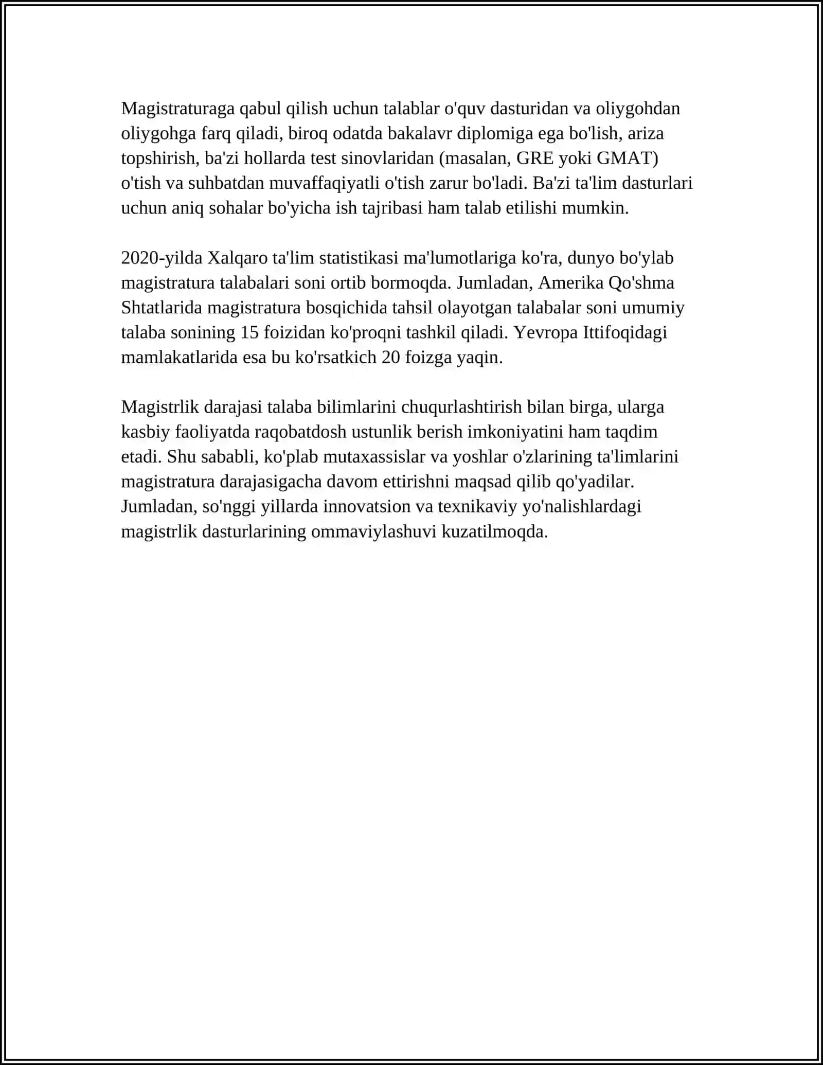 MAGISTRLIK DISSERTATSIYASI TUSHUNCHASI VA UNING XUSUSIYATLARI 4