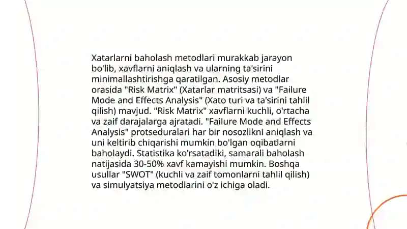 Xatarlarni aniqlash va tahlil qilish 4