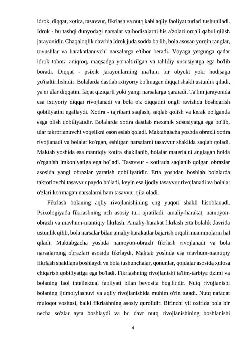 Bolalar psixologiyasi oldida turgan dolzarb muammolarni o'rganish 4