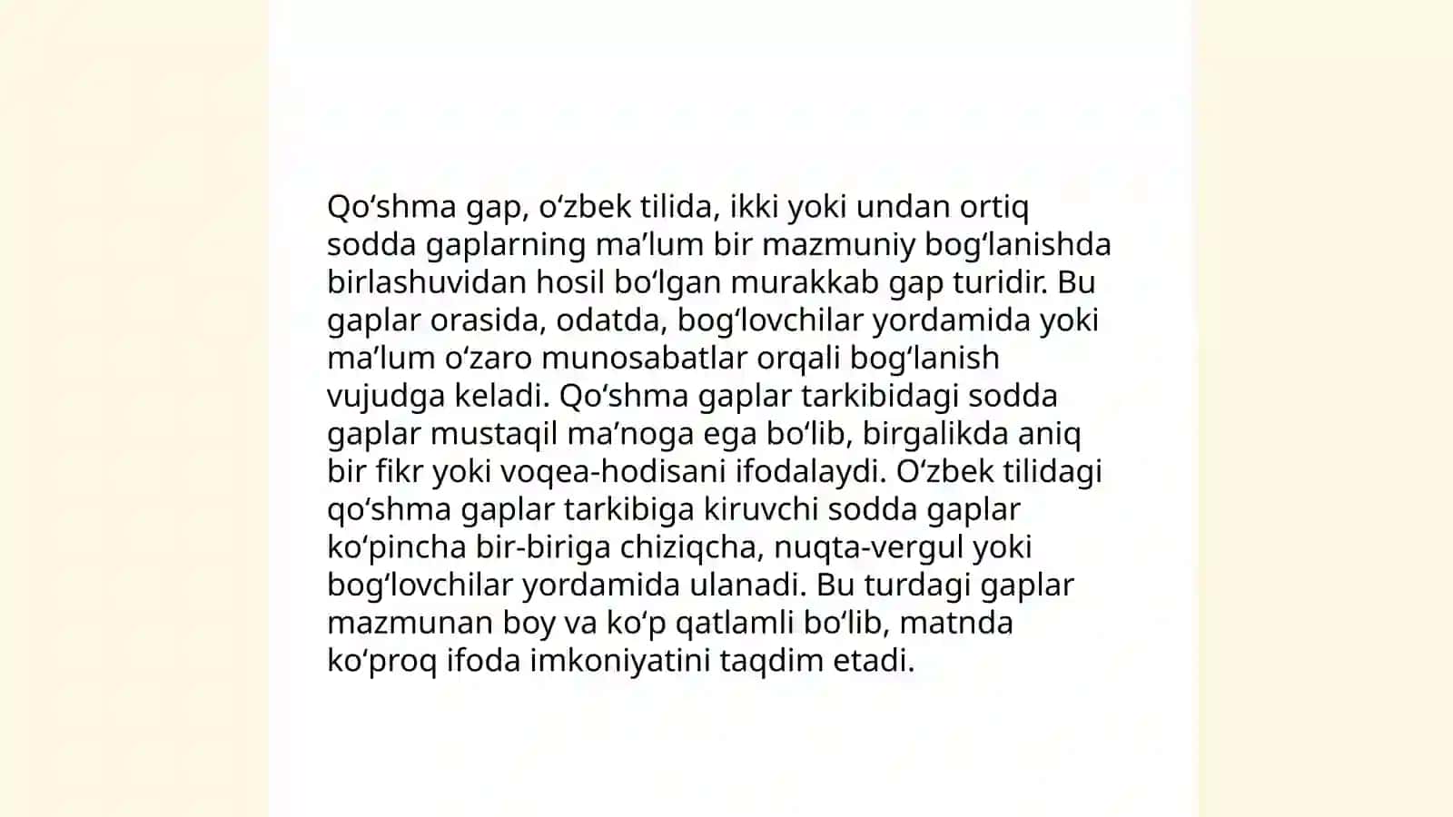 Sodda va qoʻshma gaplar 4