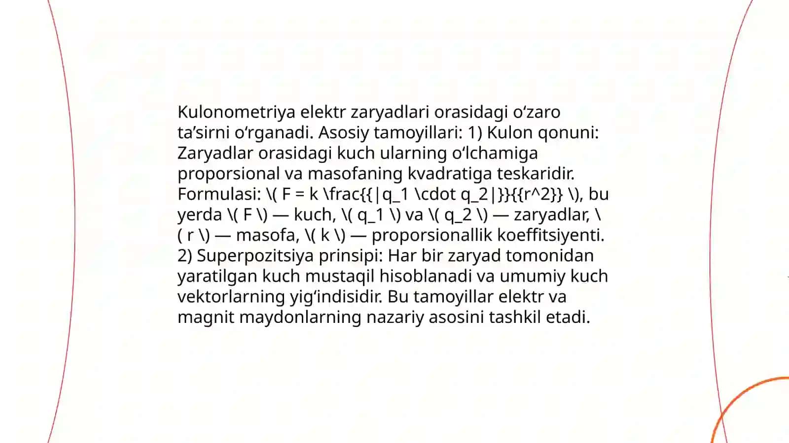 Kulonometriyani mohiyati. Tortma va hajmiy kulonometrlar 4