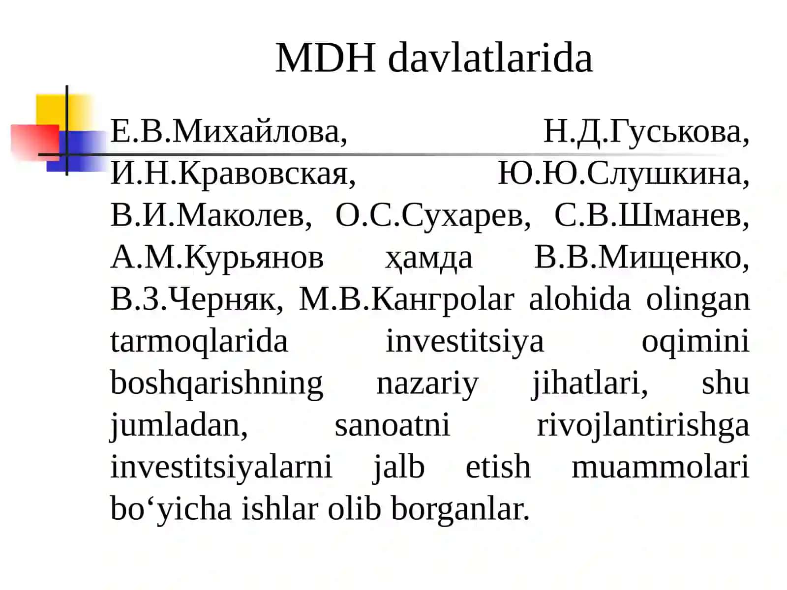 Investitsiya loyihalarini moliyaviy-iqtisodiy baholashning asosiy usullari 4