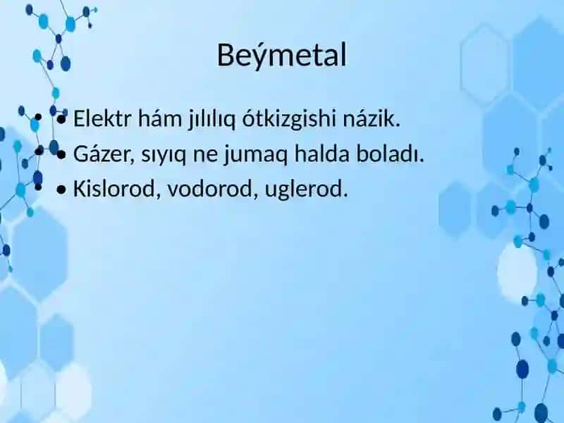 Elementlerdiń túrleri ha'máhmiyeti 4