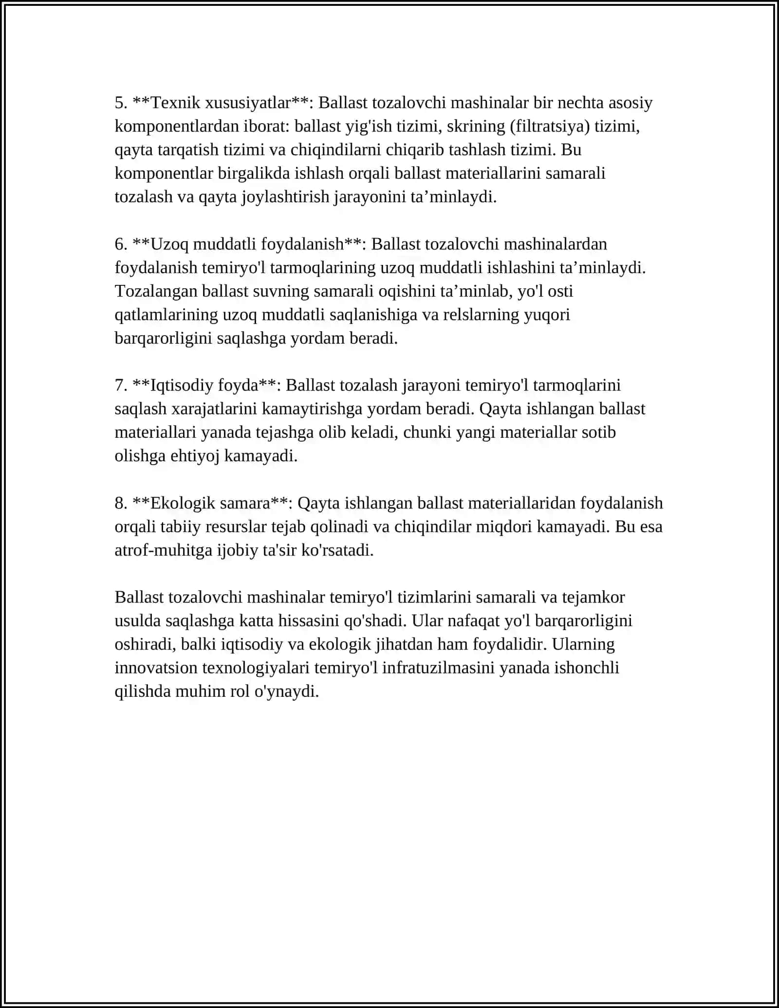 BALLAST TOZALOVCHI MASHINALAR HAQIDA TUSHUNCHA 4