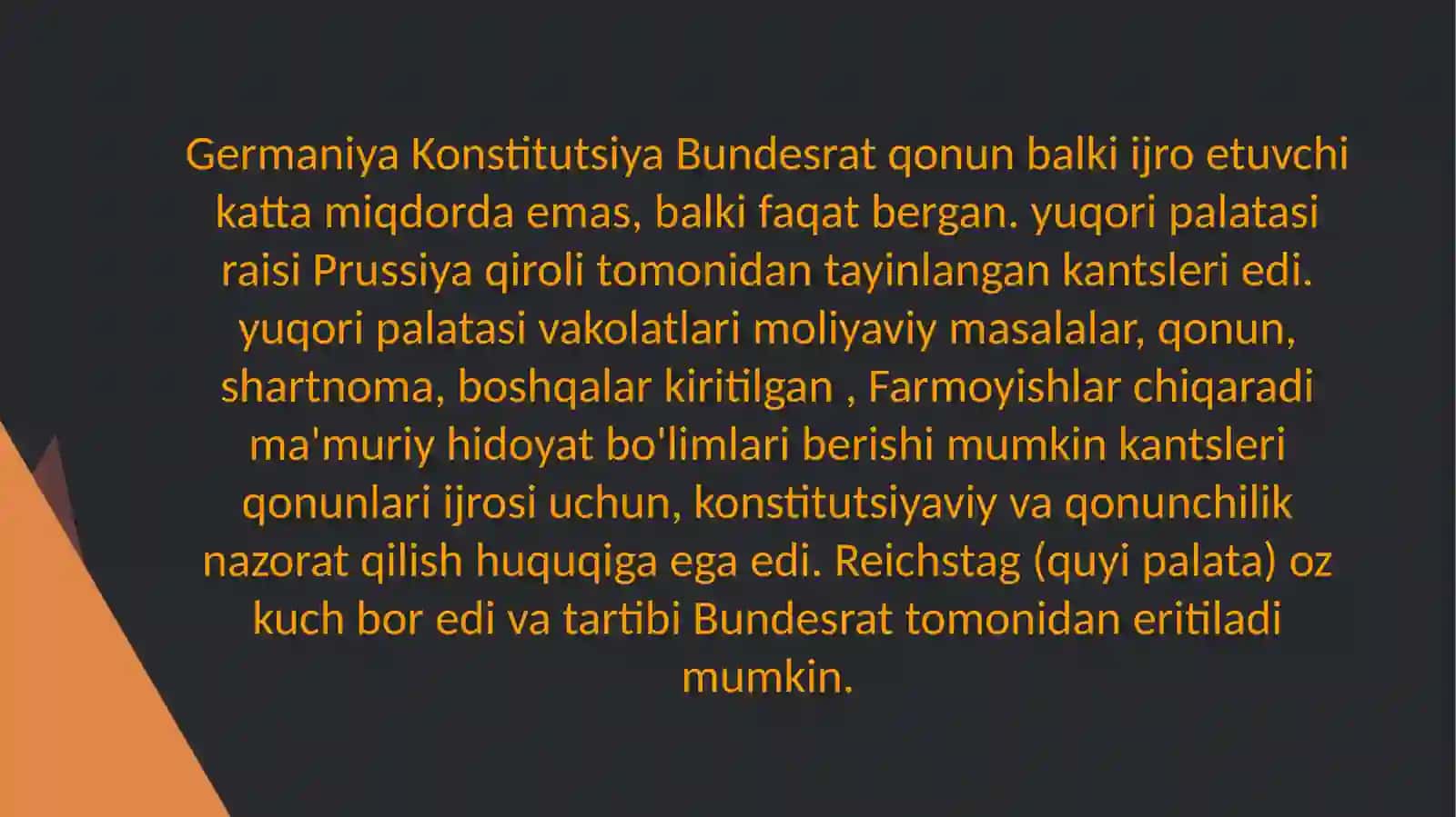1871-yil imperiya Konstitutsiyasi. 1871-1899-yillarda Germaniya iqtisodiyotining oʻsishining sabablari 4