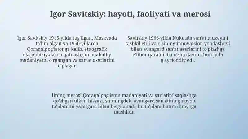 Qoraqolpog'iston Davlat san'at muzeyi 4