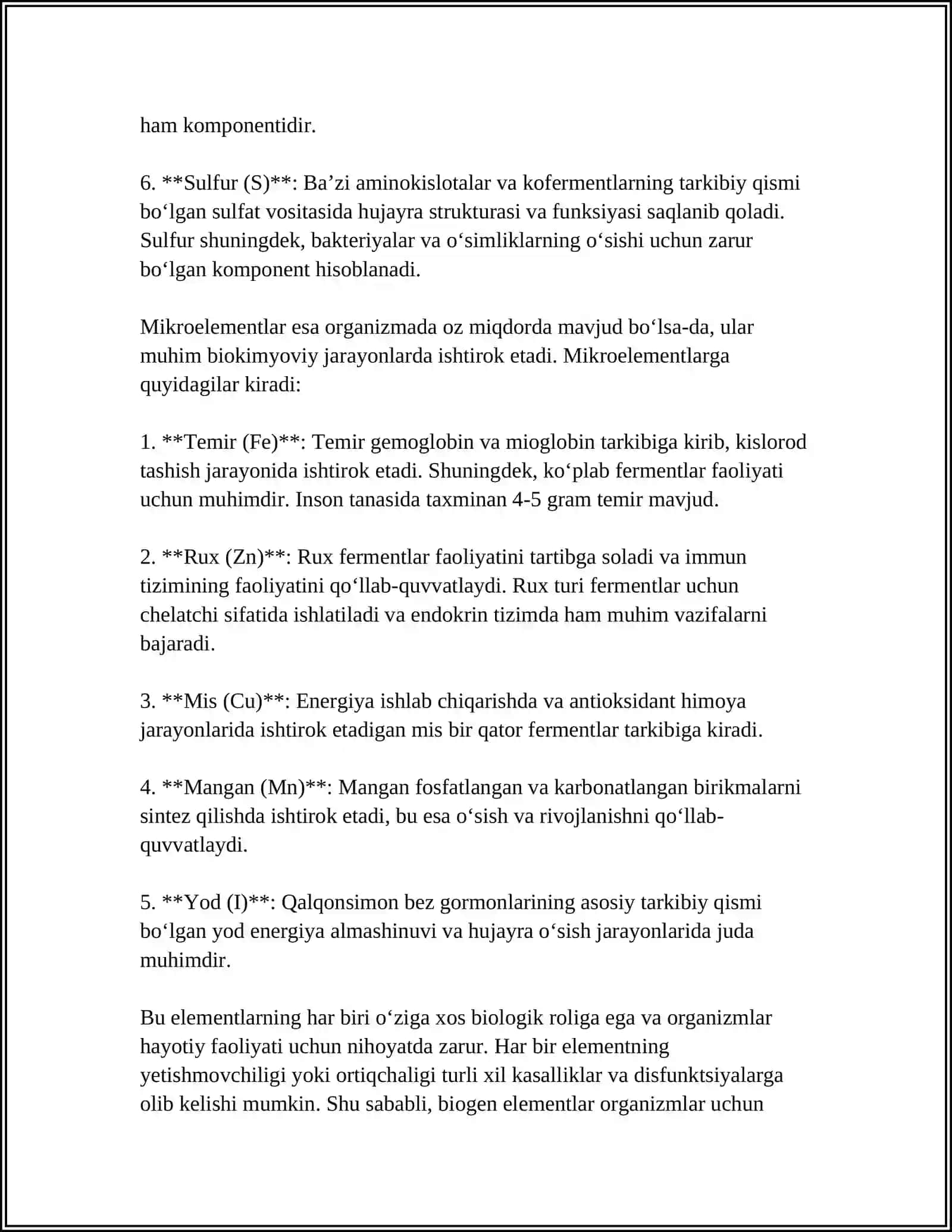 BIOGEN ELEMENTLAR VA ULARNING AHAMIYATI 4