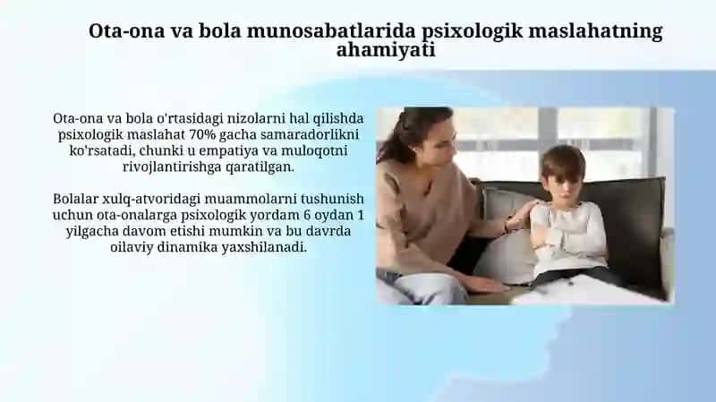 Ota-ona va Farzand Munosabatlarida Psixologik Maslahat Berish 4