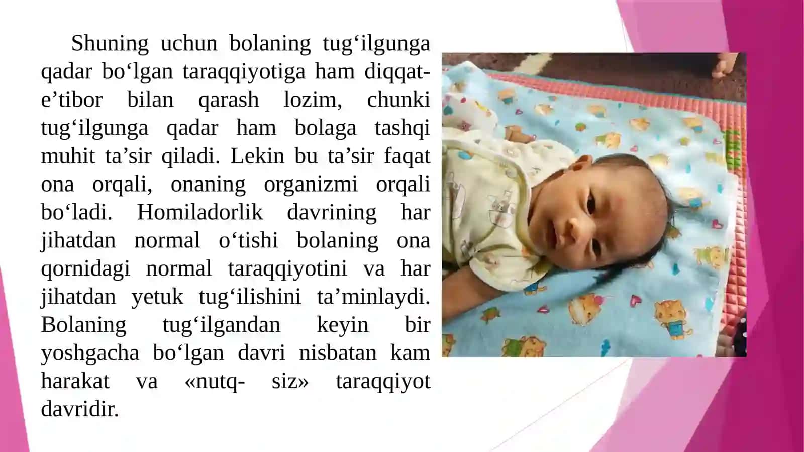 Go‘daklik davrida harakat funksiyalari va predmetlar bilan harakatlanishni rivojlanishi 4