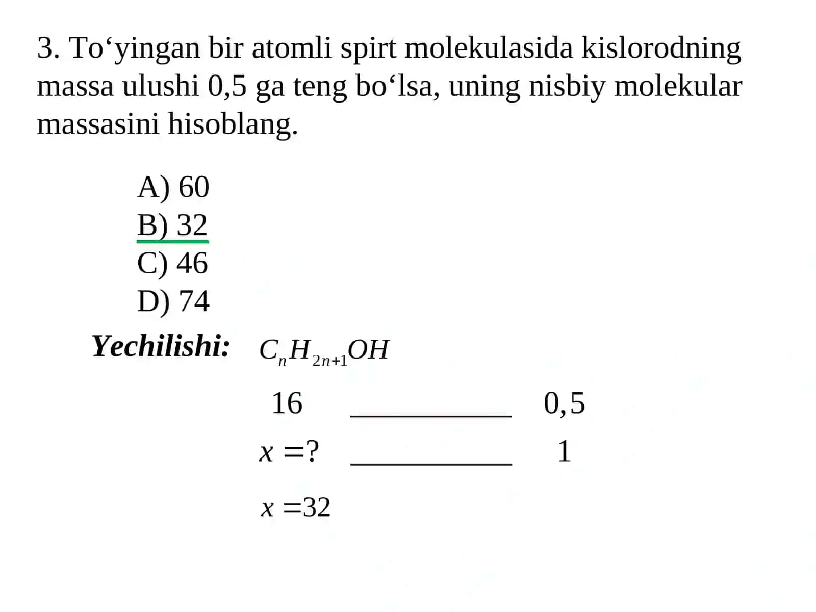 ORGANIK KIMYO(amaliy mashg’ulot) 4