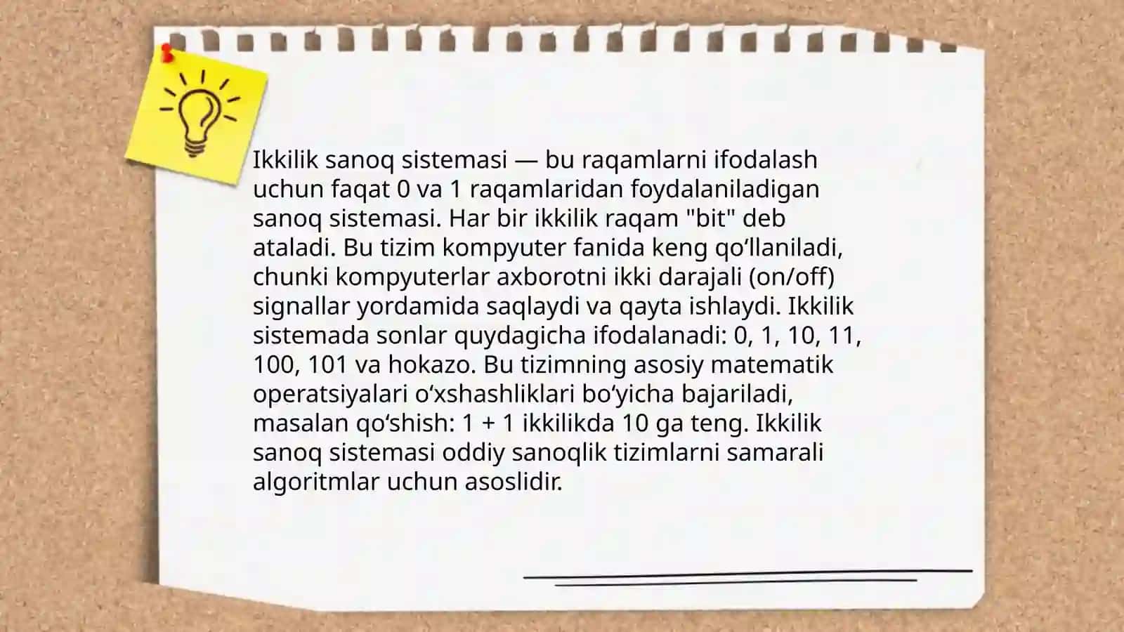 Turli sanoq sistemalarida amallarni bajarish 4