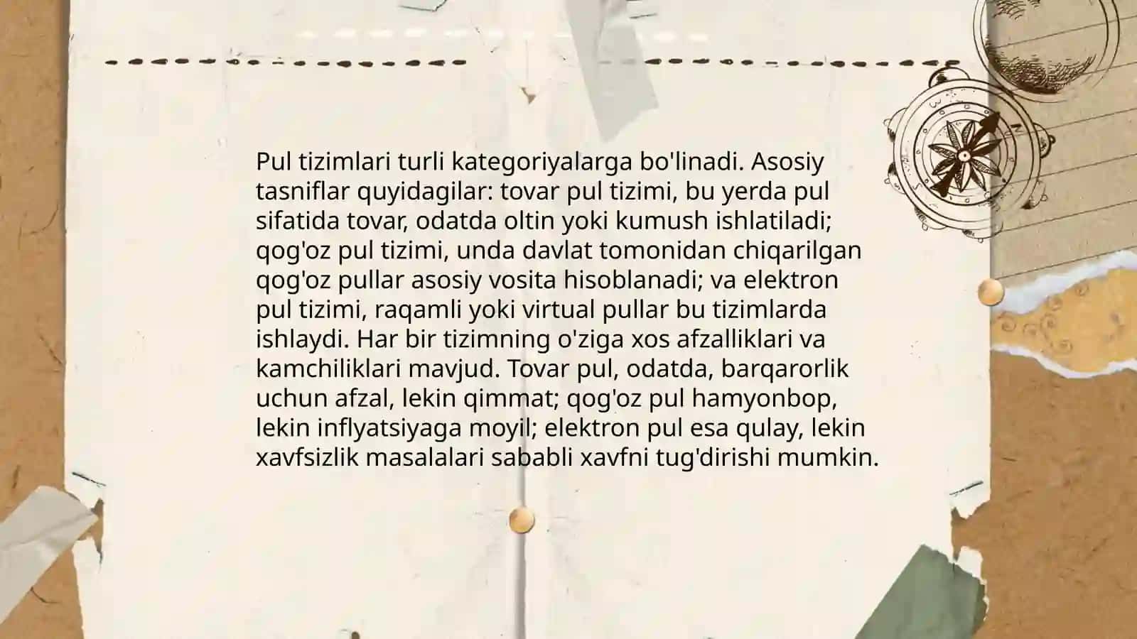 Pul aylanmasi va uning tarkibi 4