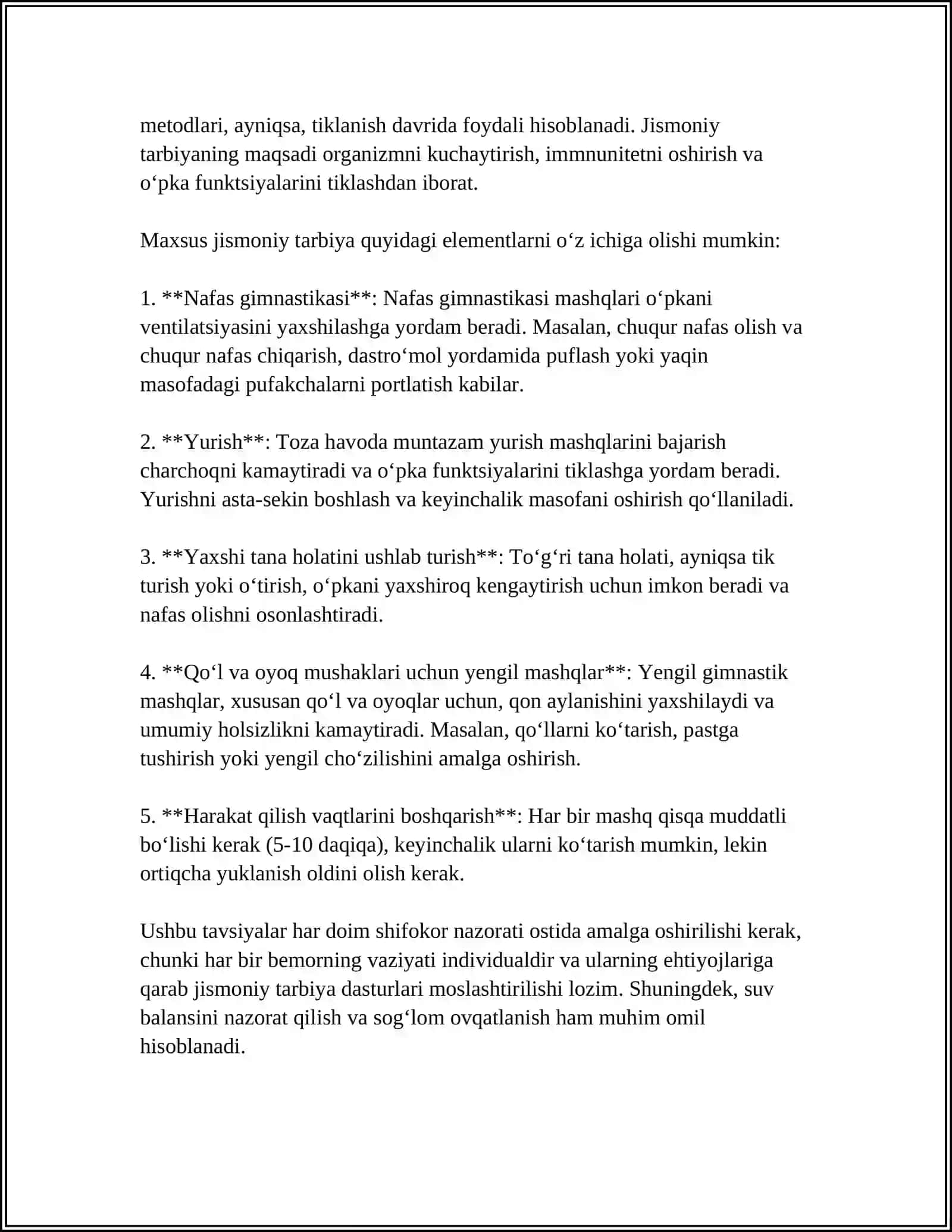 PNEVMONIYA KASALLIGIDA DAVOLASH JISMONIY TARBIYA USLUBI 4