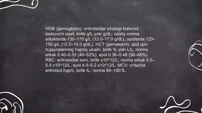 SI tizimi va klinik laboratoriya ko'rsatkich birliklari 4