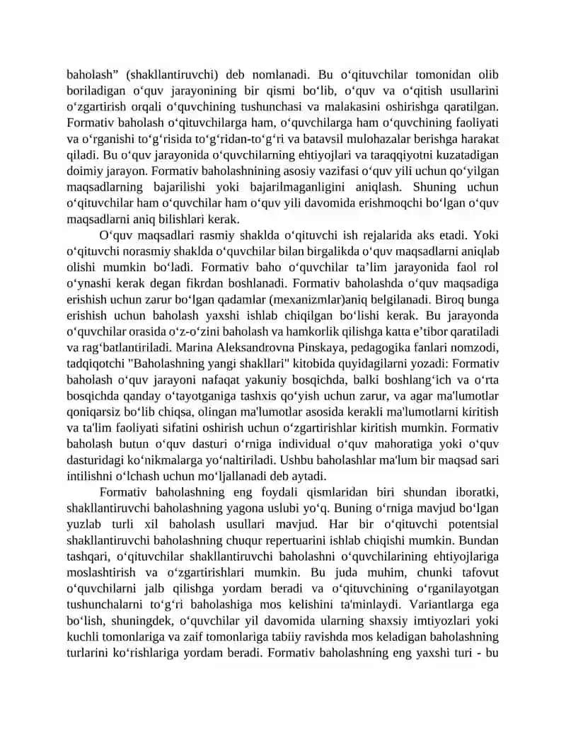 Yangi baholash tizimini joriy etishda OʻIBDOʻning vazifalari 4