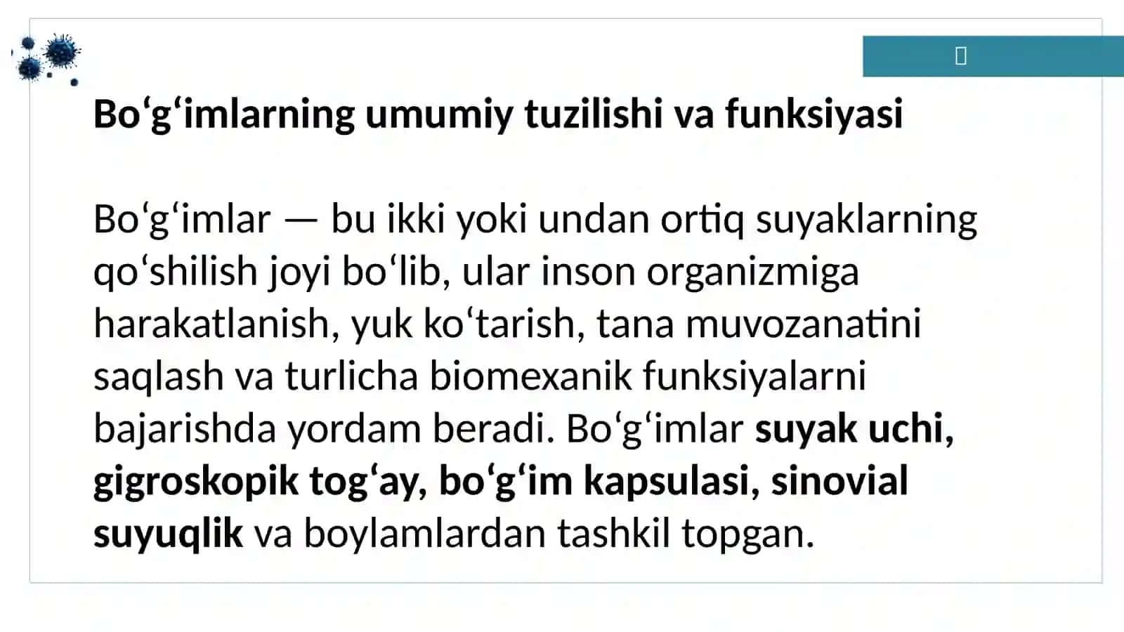 Bo‘g‘imlar tuzilishi va funksiyasi 4