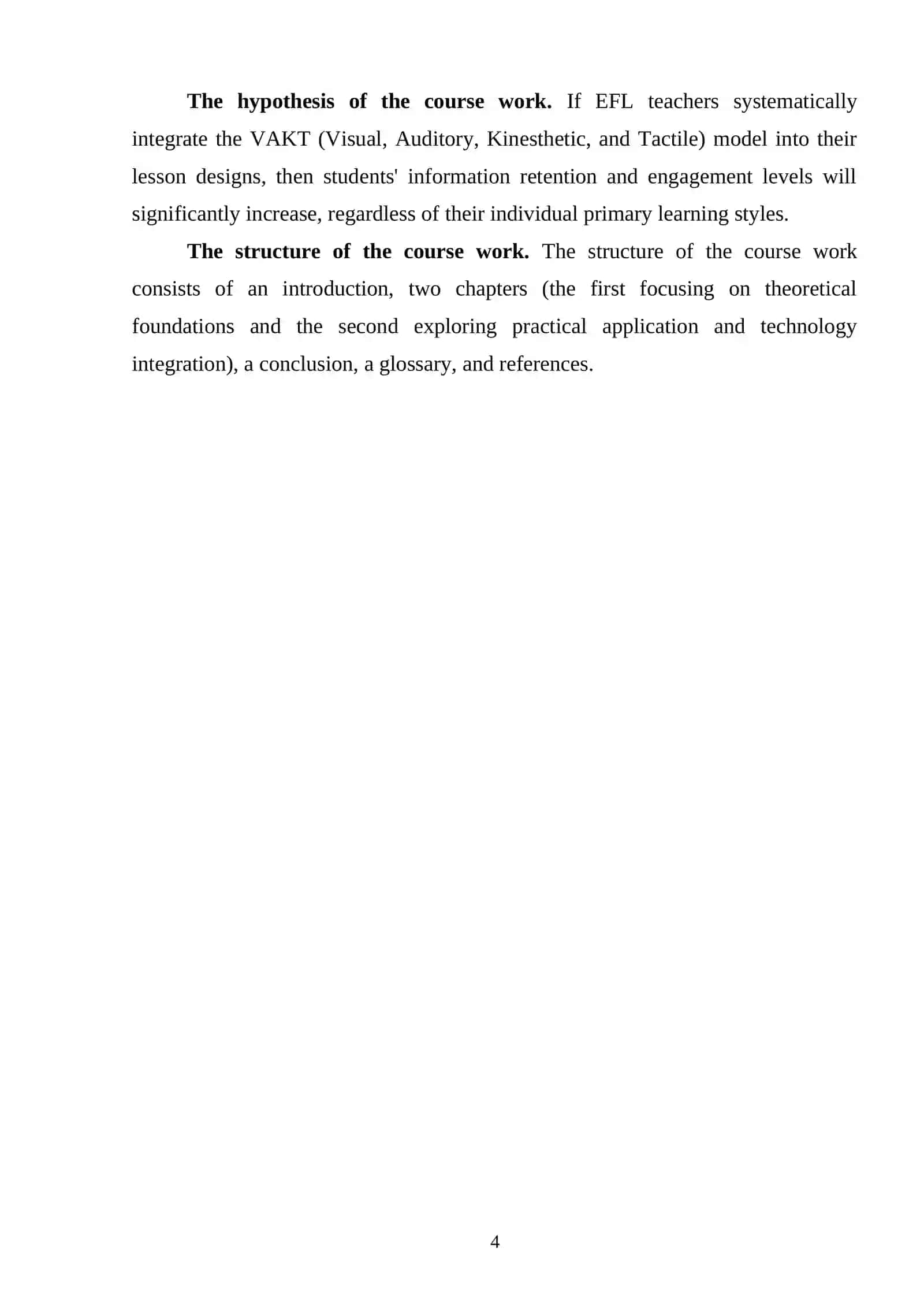 Using multisensory approaches in EFL 4