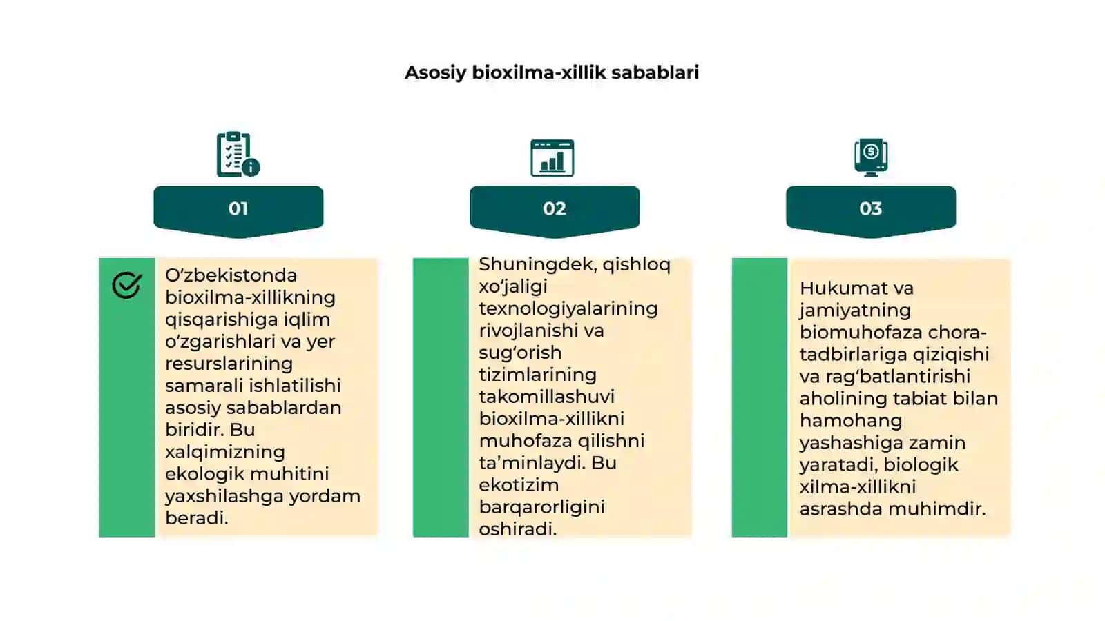 Oʻzbekistonda bioxilma-xillikni qisaqarish sabablari 4