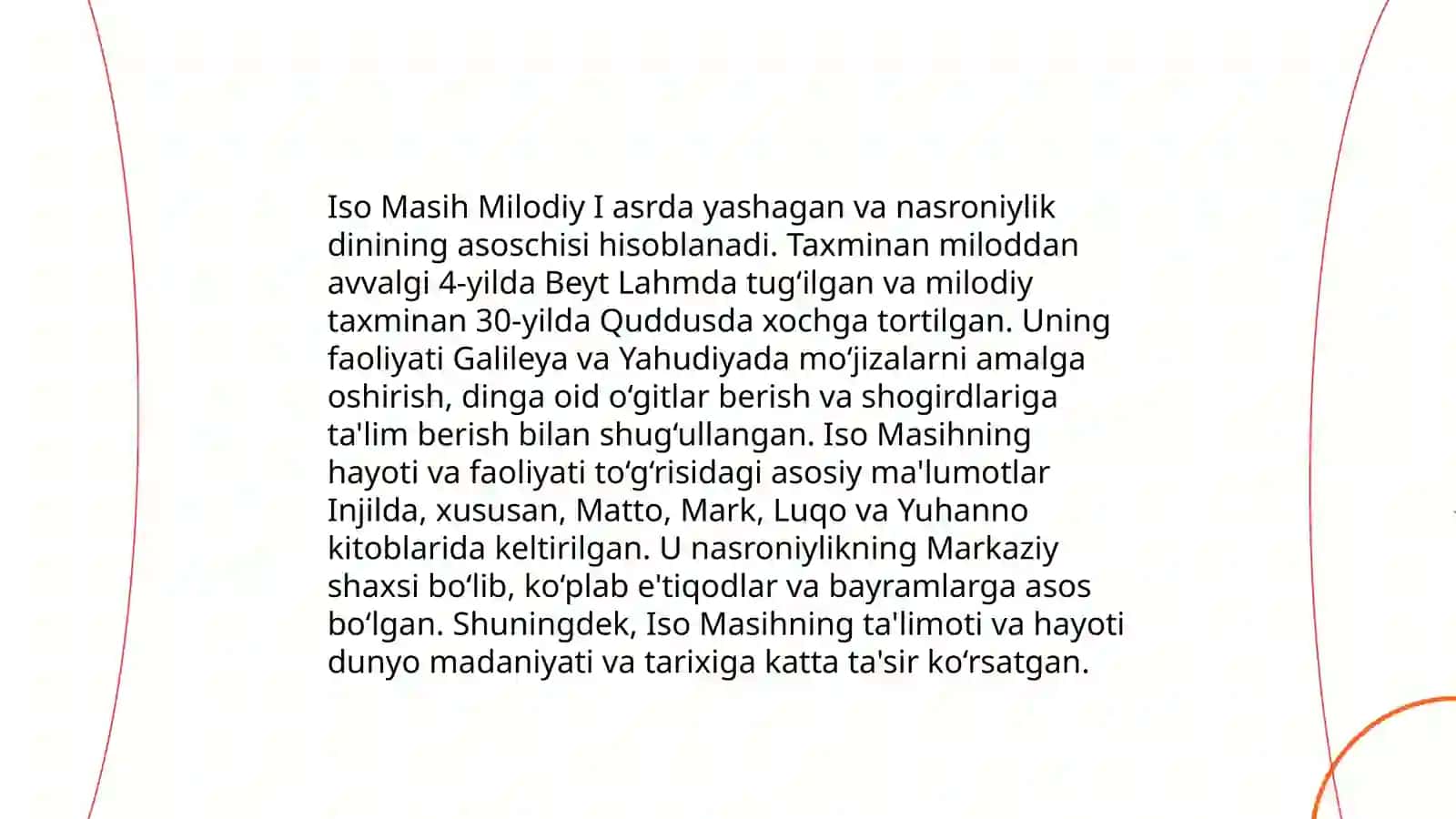 Xristianlik dini tarixi va taʼlimoti 4
