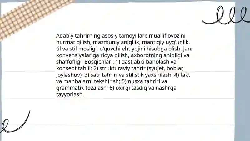 Ijod labaratoriyasi va adabiy tahrir 4