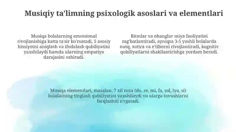 Maktabgacha yoshdagi bolalarga estetik tarbiya berishda musiqaning o'rni 4