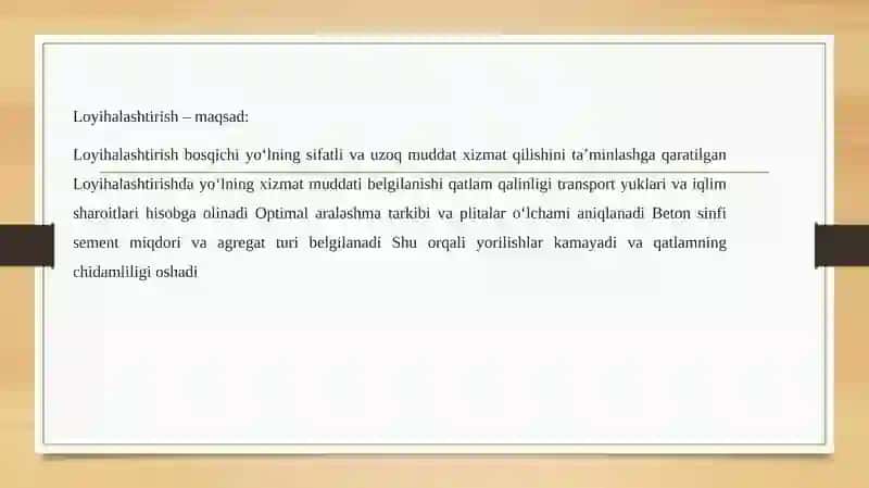 Mavjud yo‘l qoplamasini tekshirish va diagnostika qilish 4