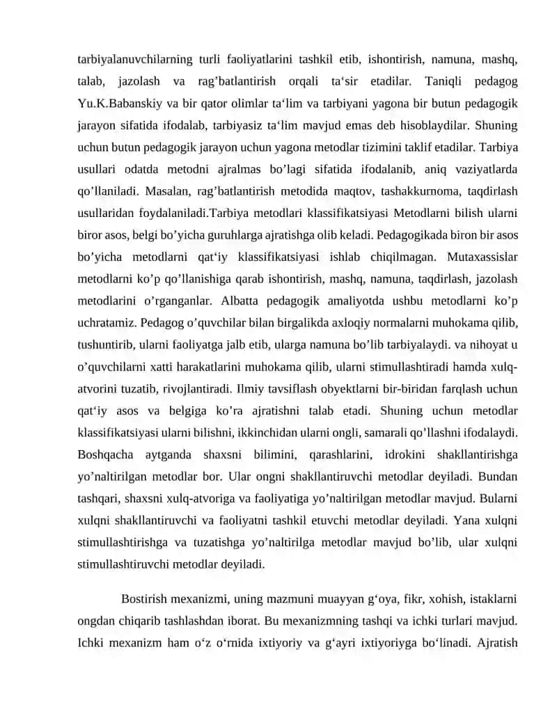 Tarbiya va ijtimoiy tarbiya bosqichlari 4
