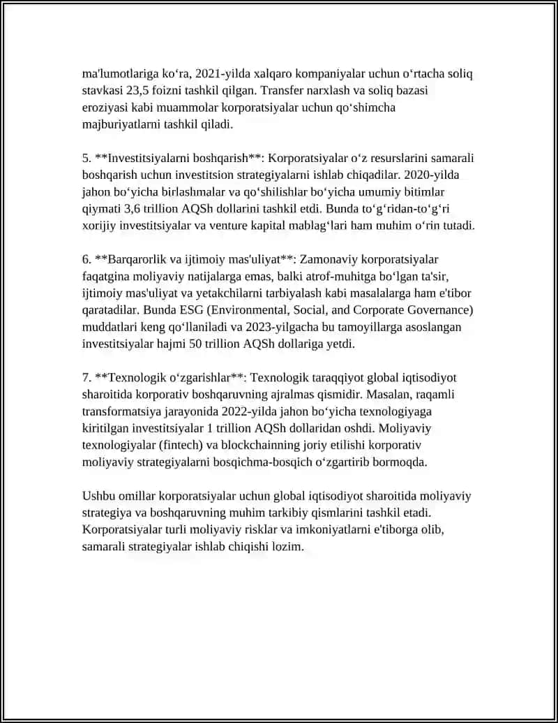 GLOBAL IQTISODIYOTNING ZAMONAVIY SHAROITIDA MOLIYAVIY BOSHQARUV 4