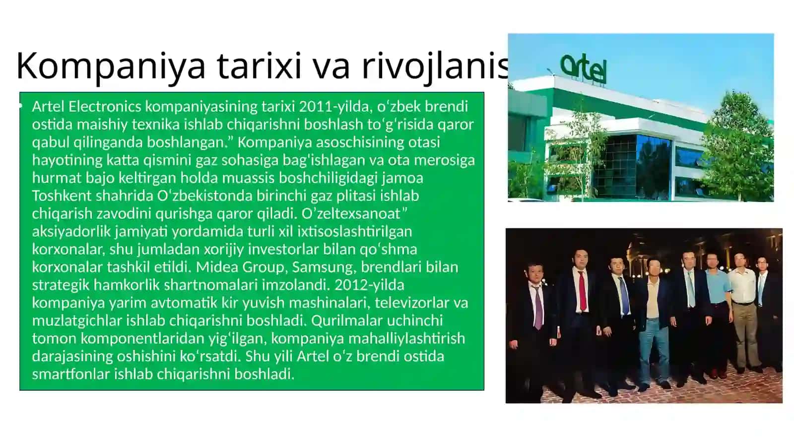 Artel kompaniyasi haqida 4