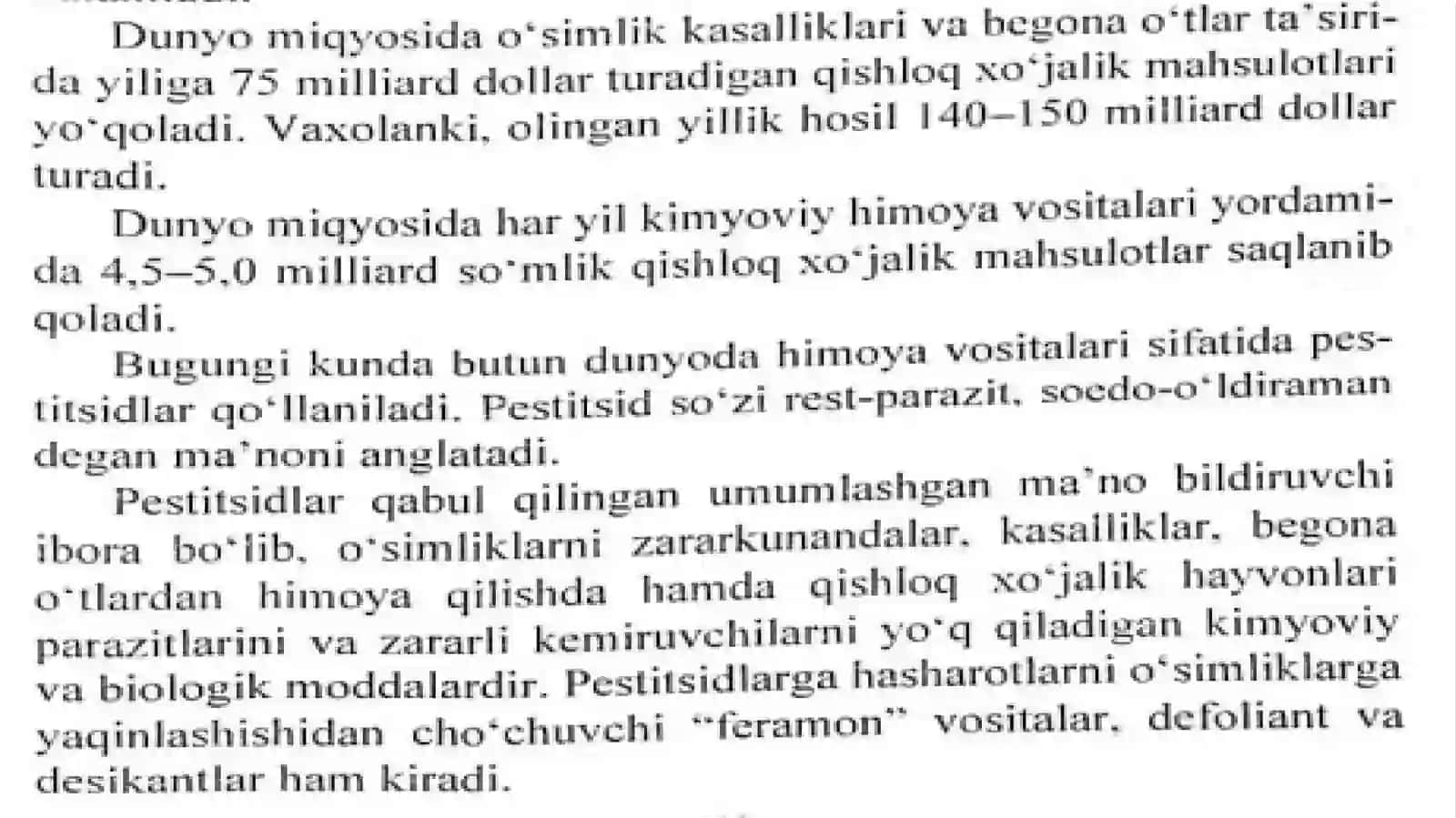 Pestitsidlar va ularning salbiy ta’siretishdagi sharoitlarining muhim roli 4