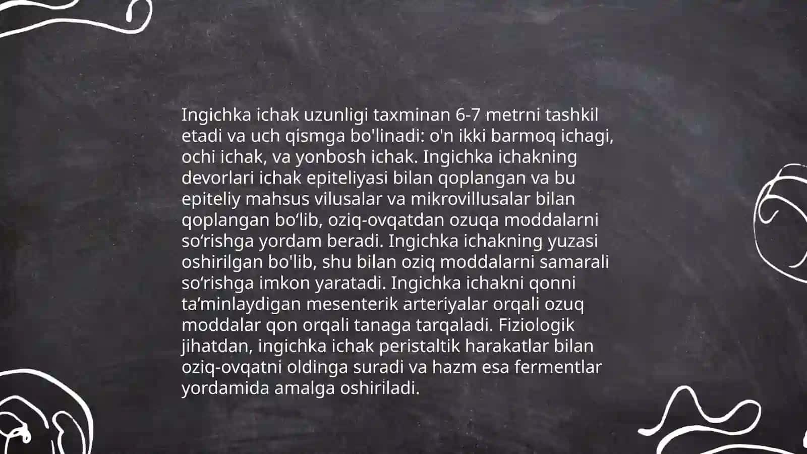Ingichka ichakda parchalanish mahsulitlar so'rilishining buzilishi 4
