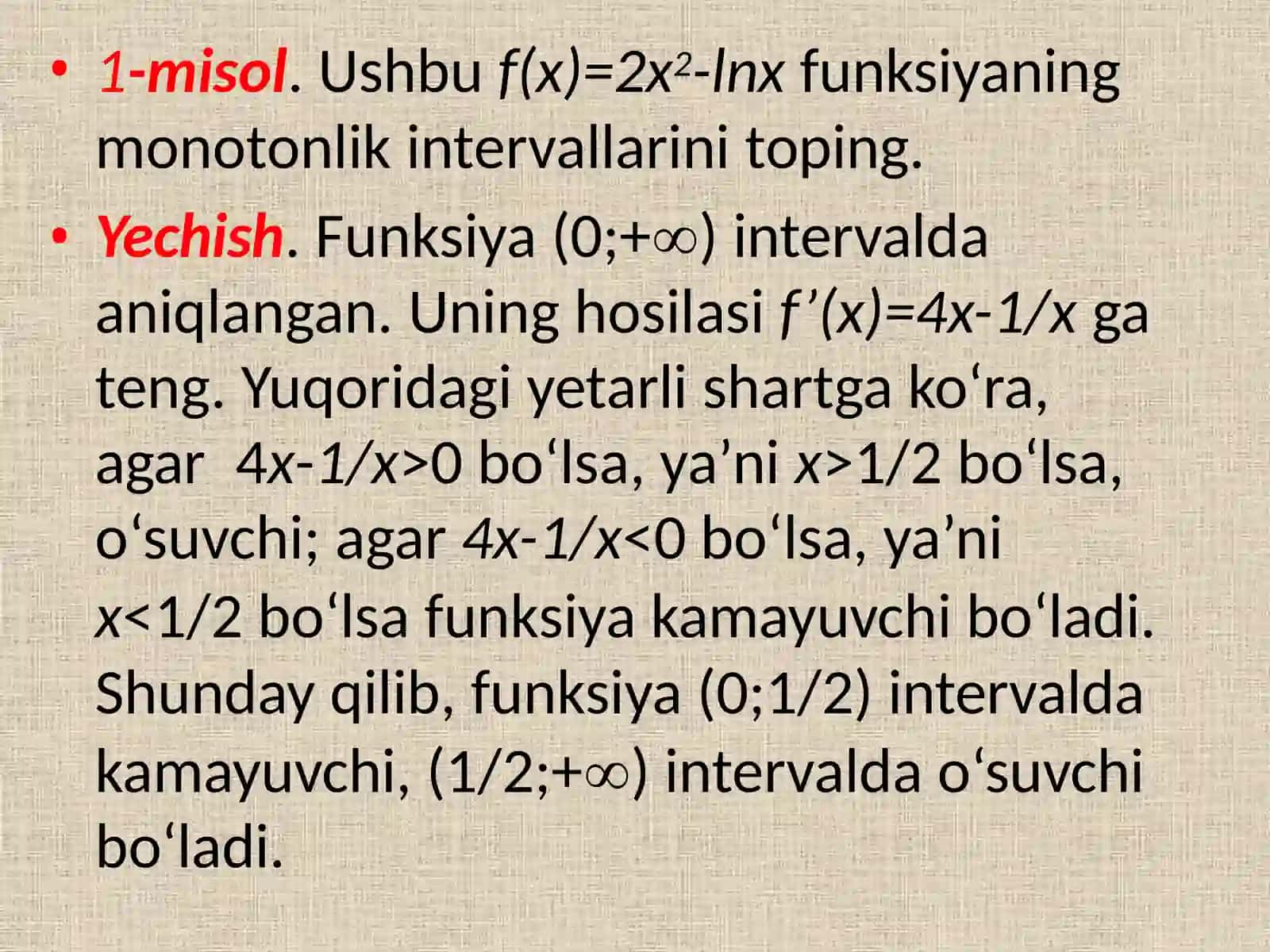 Farazqilaylik f(x) funksiyasi 4