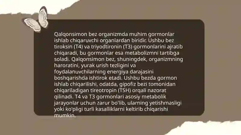 Qalqonsimon bez, qalqonsimon oldi bez, buyrak usti bezi - tuzilishi gistologik tuzilishi, bajaruvchi funksiyasi va potologiyasi 4