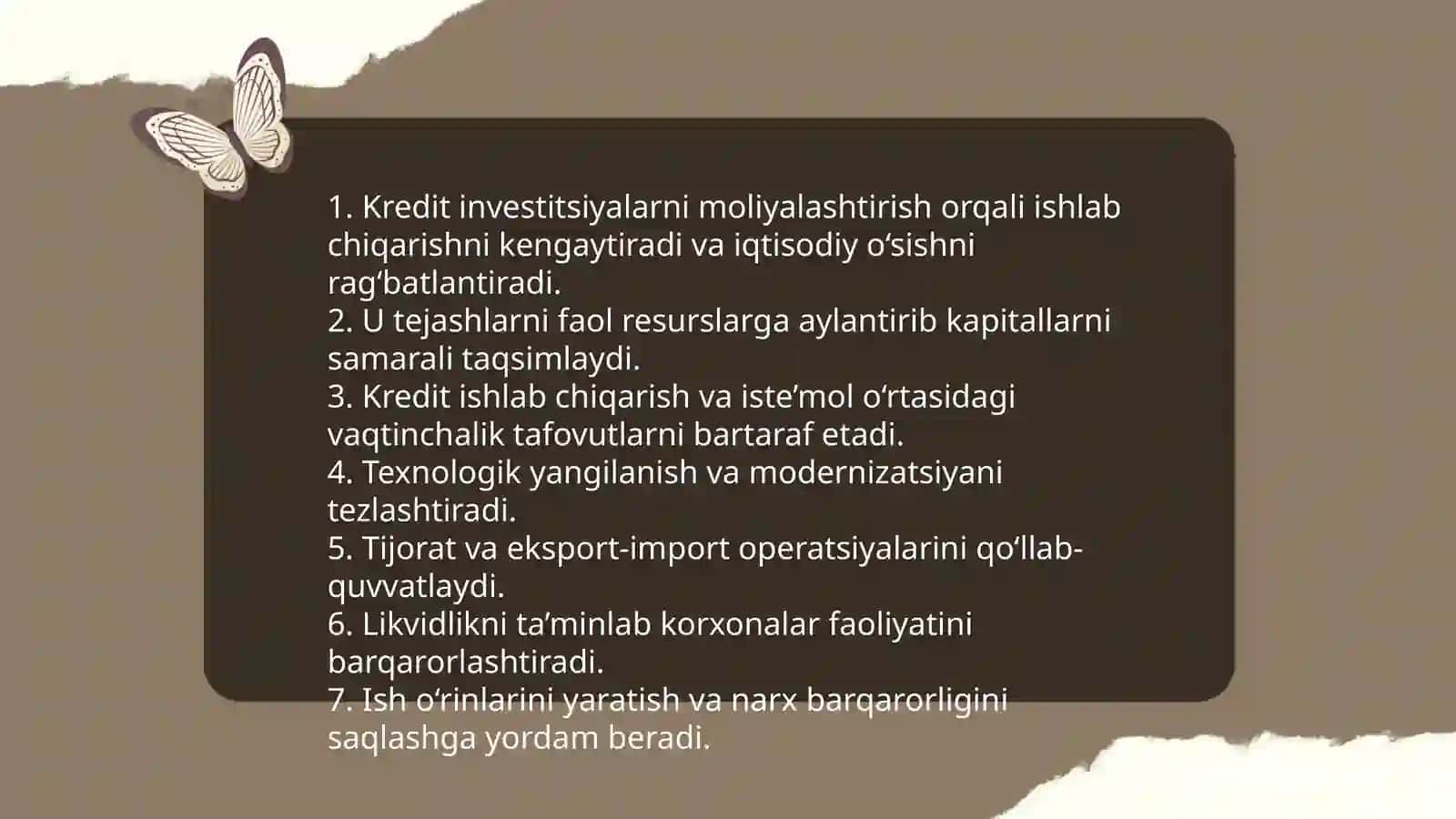 Kreditning zarurligi, mohiyati va ahamiyati 4