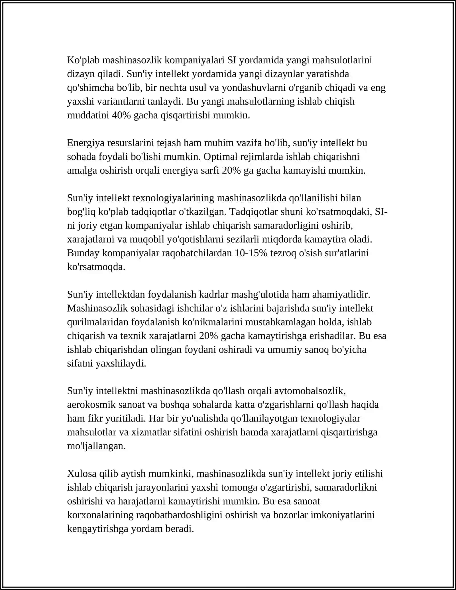 SUN'IY INTELLEKTNI QURILISH SOHASIDA QO'LLASH 4