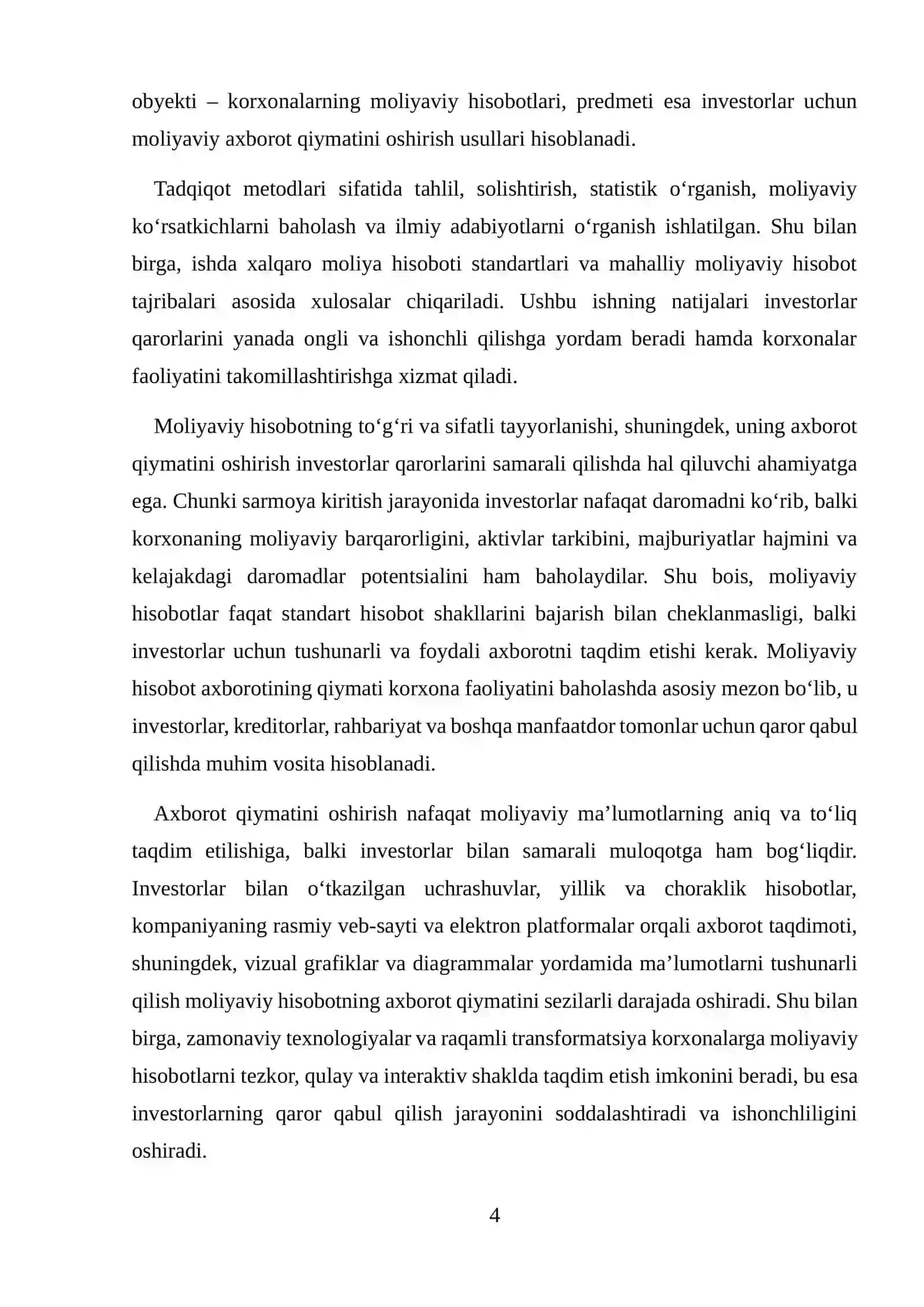 MOLIYAVIY HISOBOTDA INVESTORLAR UCHUN AXBOROT QIYMATINI OSHIRISH USULLARI 4