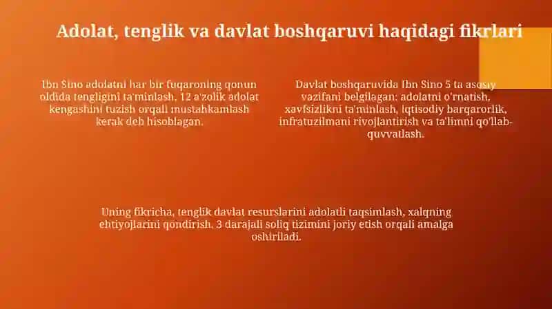 Ibn Sinoning ijtimoiy-iqtisodiy qarashlar 4