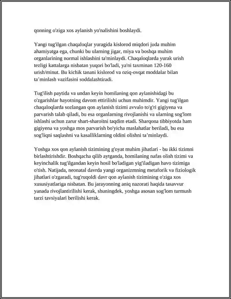 QON AYLANISH TIZIMINING YOSH XUSUSIYATI VA GIGIYENASI 4