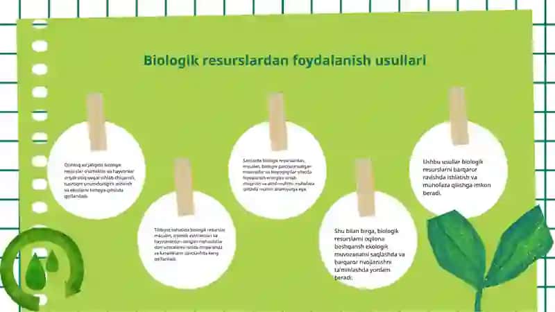 Biologik resurslardan foydalanish va ularni muhofaza qilish 4