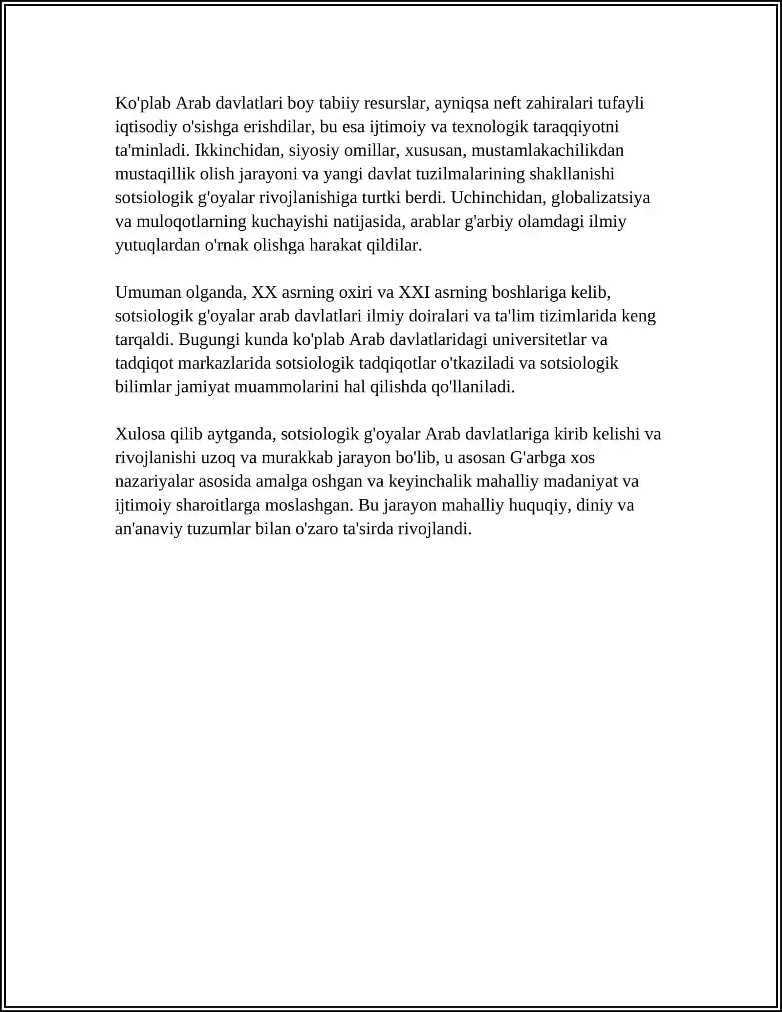 ARAB DAVLATLARIDA SOTSIOLIZIM G'OYALARINING TARQALISHI 4