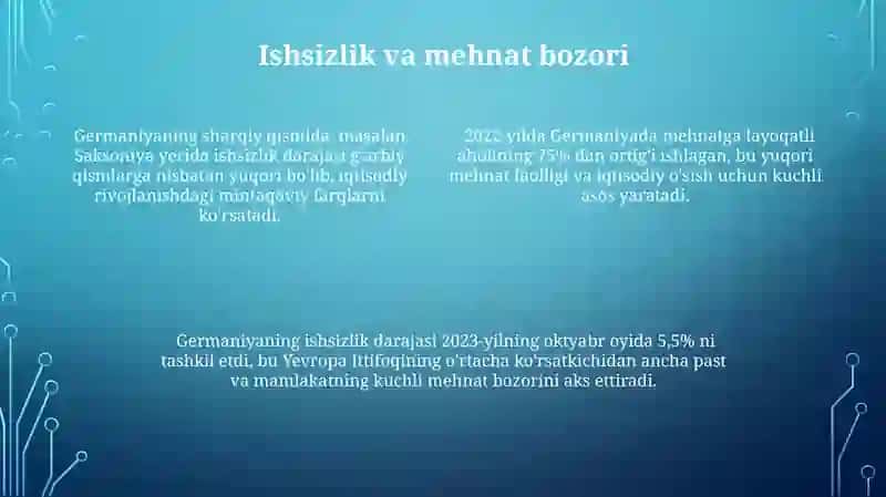 Germaniyaning iqtisodiy rivojlanishi va jahon siyosiy xaritasida tutgan o'rni 4