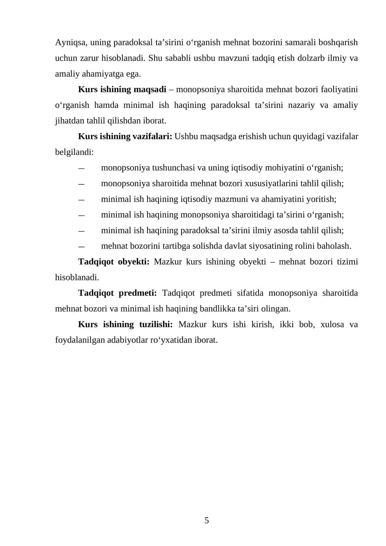 MONOPSONIYA SHAROITIDA MEHNAT BOZORI: MINIMAL ISH HAQINING PARADOKSAL TA’SIRI 4