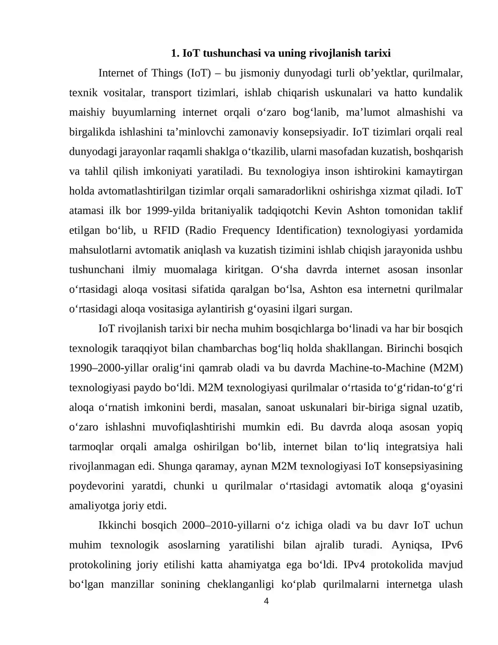IoT tarmoq arxitekturasi va standartlashtirish tamoyillari 4