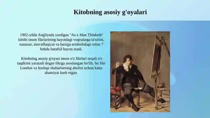 "Odam qanday o'ylagan bo'lsa, shunday bo'ladi" 4