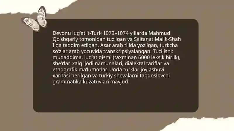Mahmud Koshg'ariy turkiy tillar qiyosiy gramatikasining asoschisi 4
