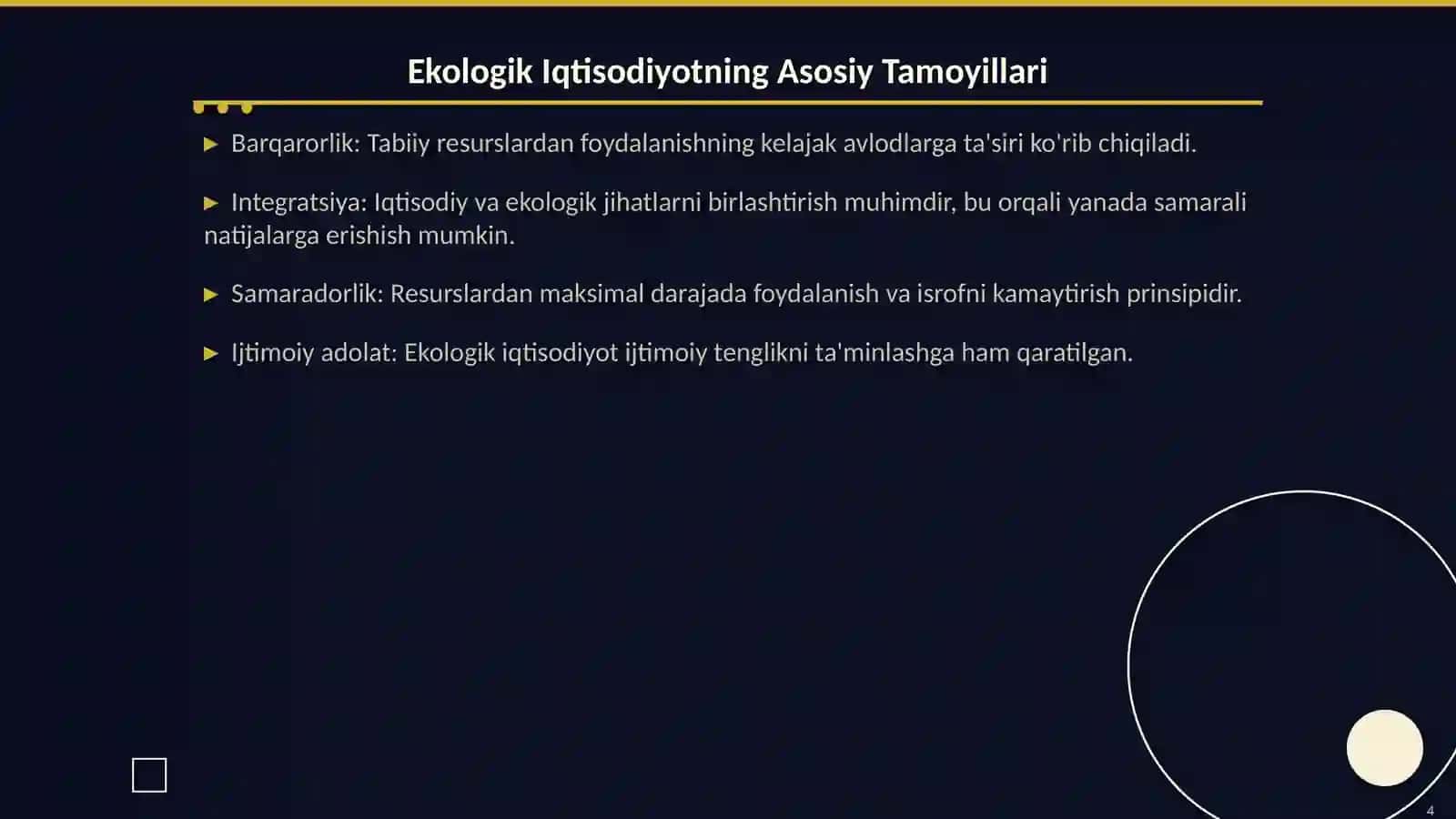 Ekologik Iqtisodiyot: Barqaror Rivojlanishning Asosi 4
