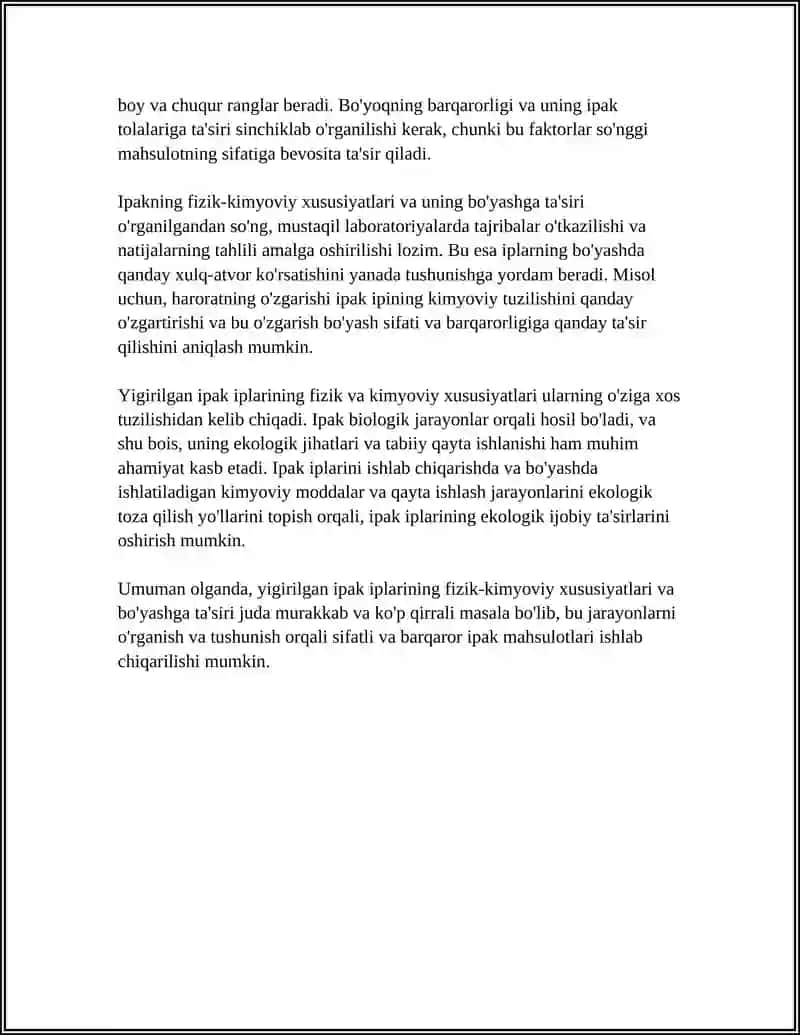 YIGIRILGAN IPAK IPLARINI PARDOZLASH TEXNOLOGIYASI 4
