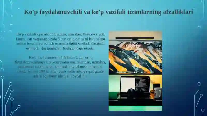Ko'p foydalanuvchili va ko'p vazifali operatsion tizimlar 4
