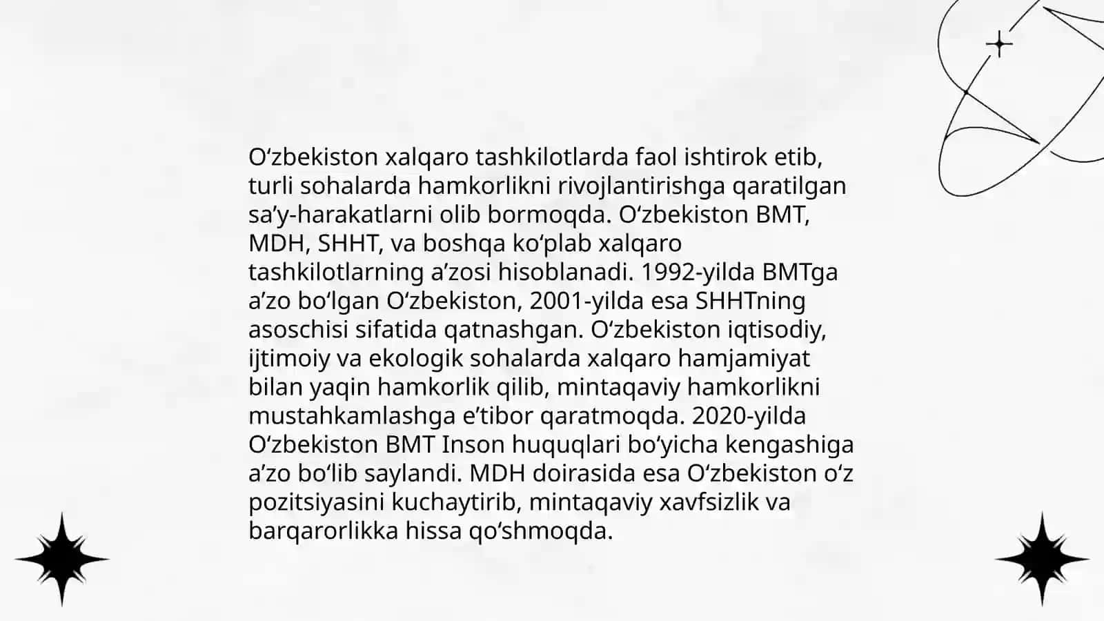 O'zbekiston Respublikasi jahon hamjamiyati va Islom svilizatsiyasi 4